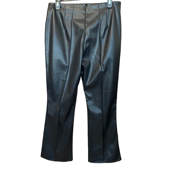 New ~ FRENCH CONNECTION ~ Women's Black Pleated Front Cropped Pants Size 8 - Picture 4 of 8